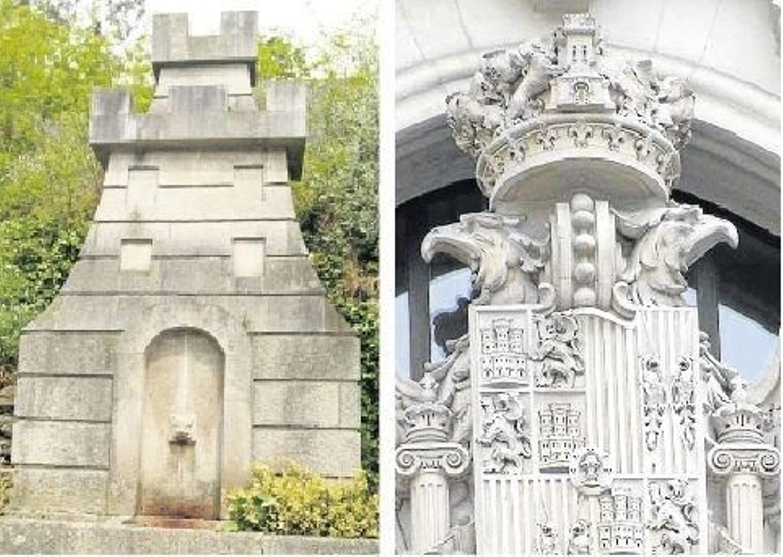Los expertos en heráldica ven idénticos el castillo del escudo de Vigo y el que puso Palacios en la corona