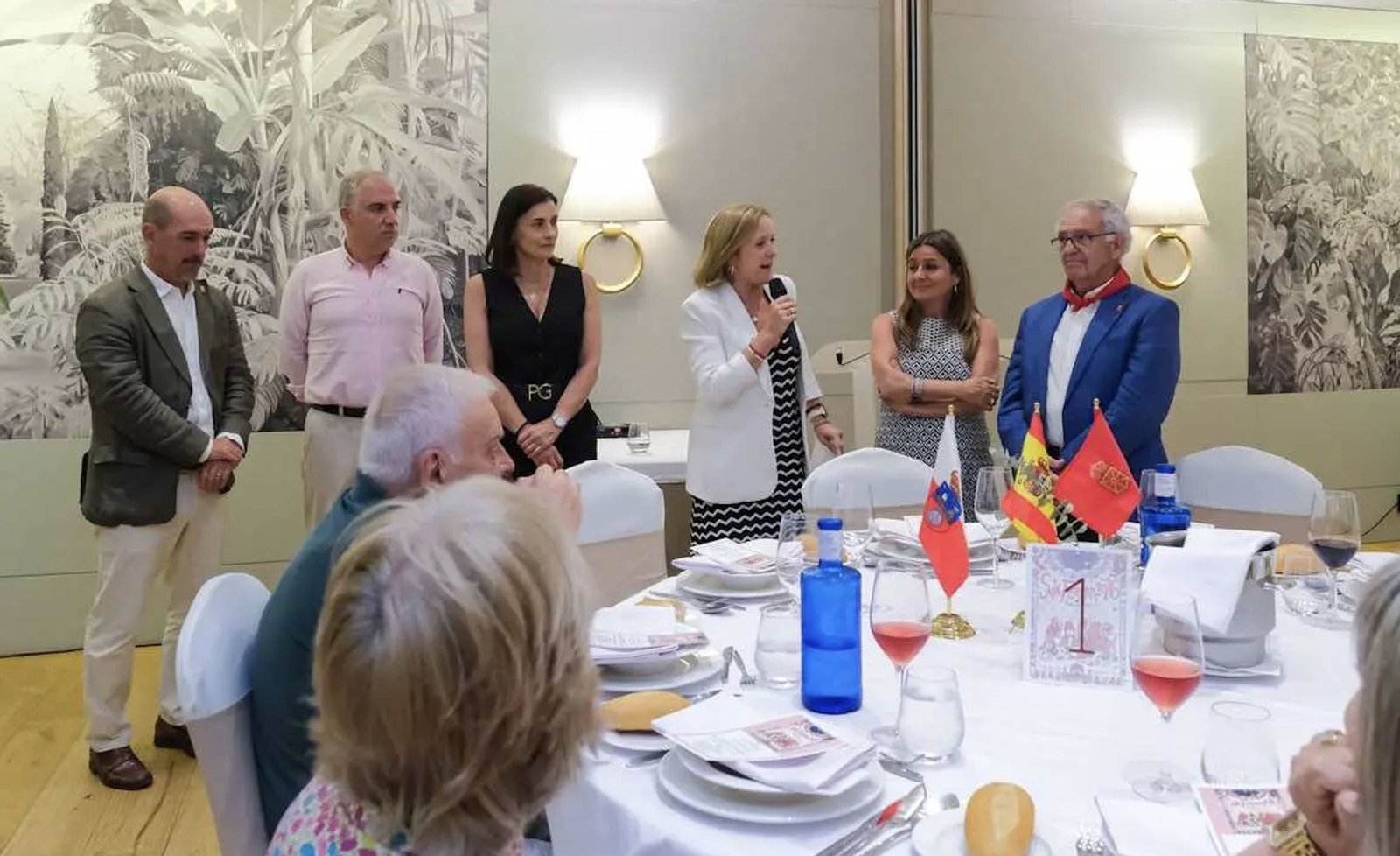 Urrutia durante la celebración en el Centro Navarro
