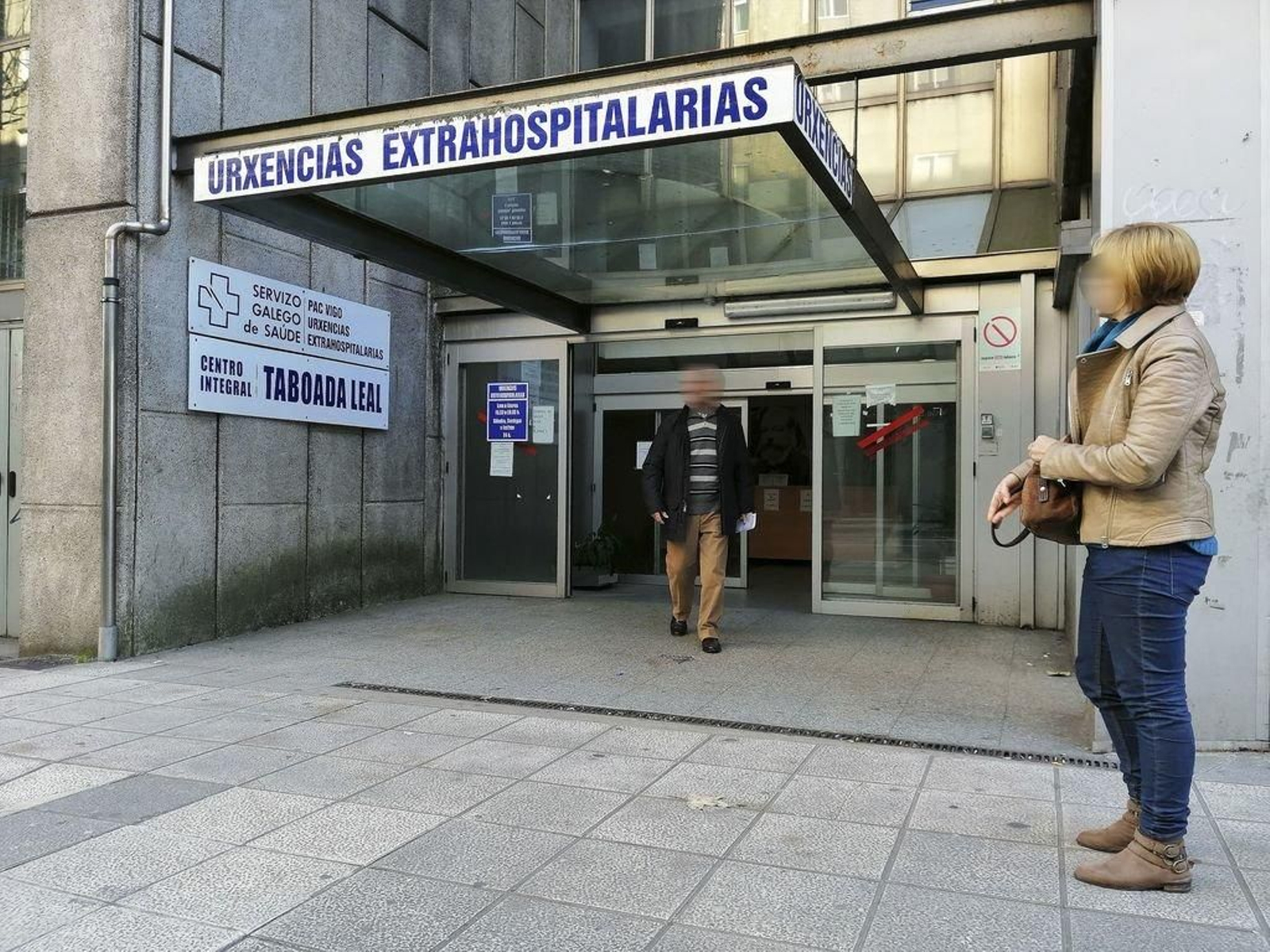 Entrada al PAC de Vigo, en el anexo del viejo Hospital Xeral.
