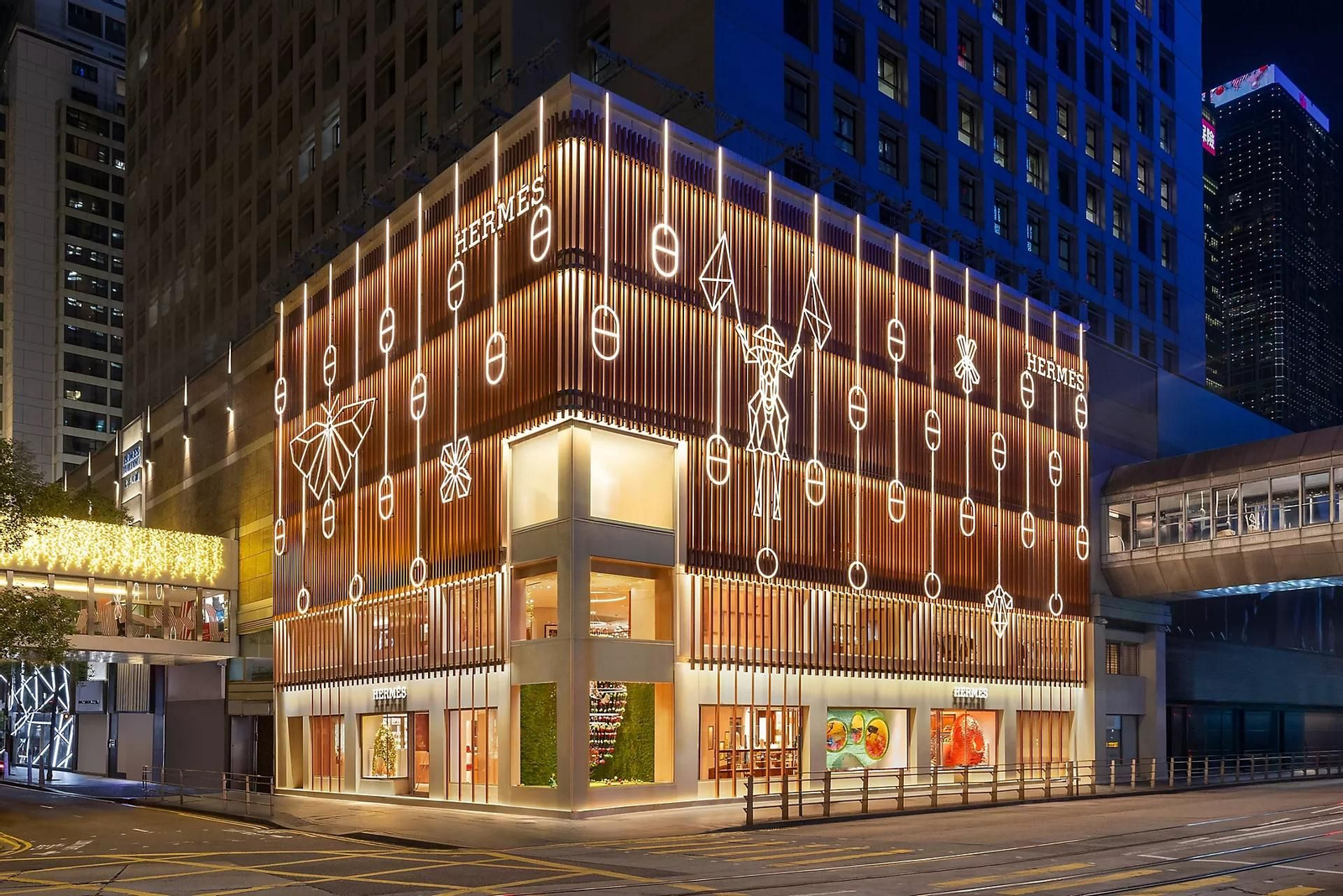 Una tienda de Hermès en Hong Kong