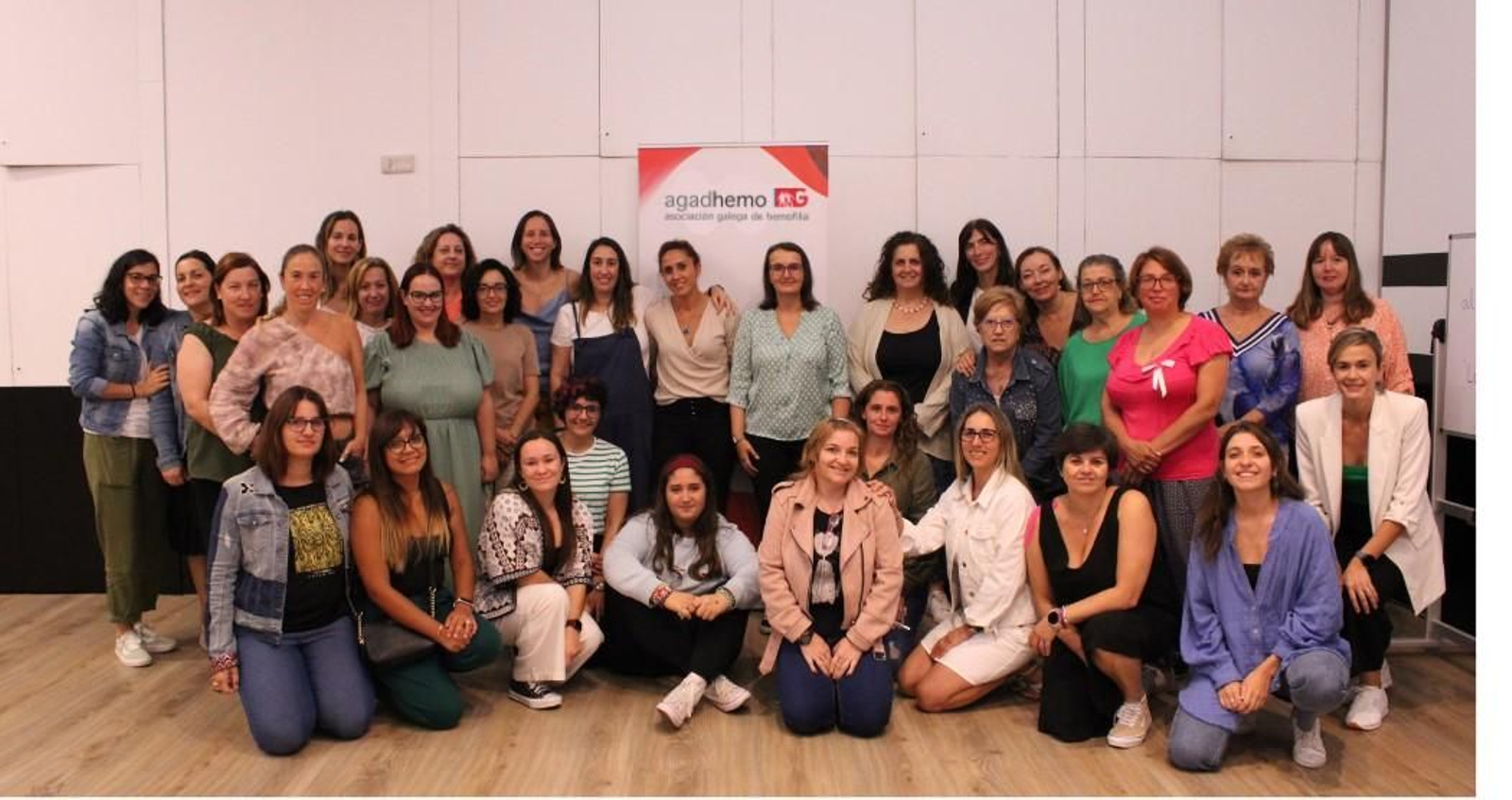 Miembros de la Asociación Gallega de Hemofilia.