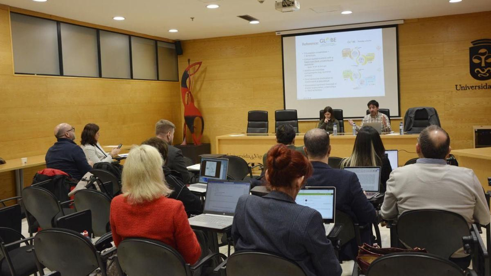 Presentación del proyecto de máster en la UVigo.