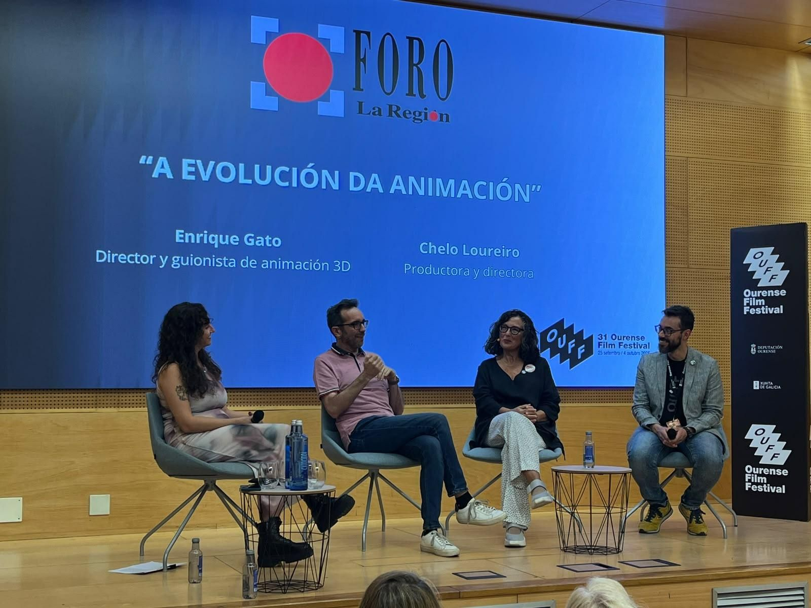 Enrique Gato y Charo Loureiro durante el foro.