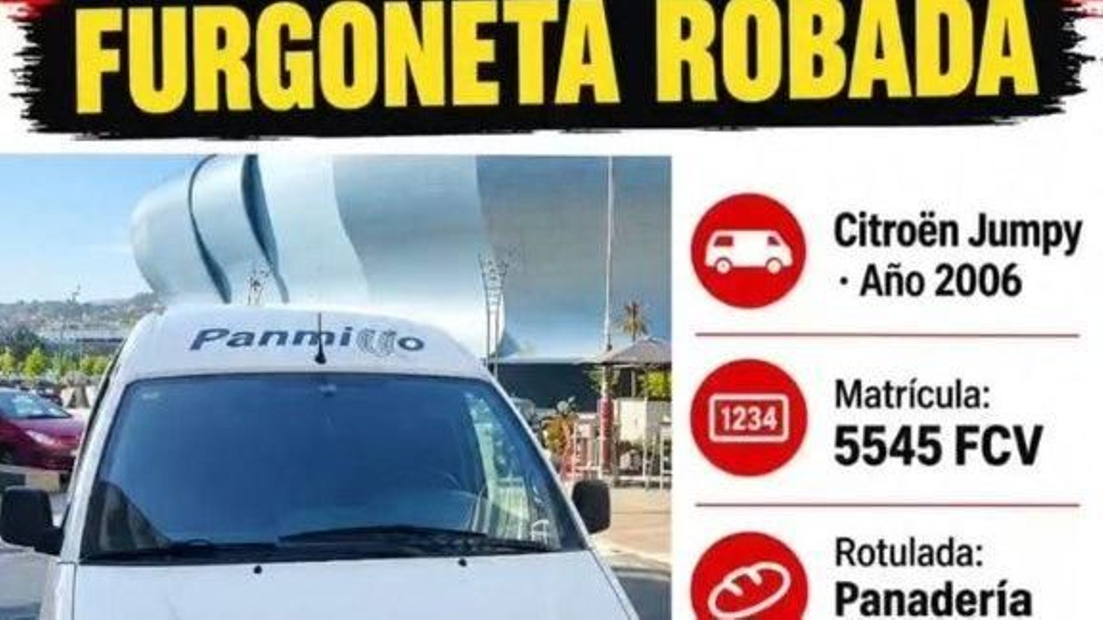 El anuncio difundido en redes pidiendo colaboración.