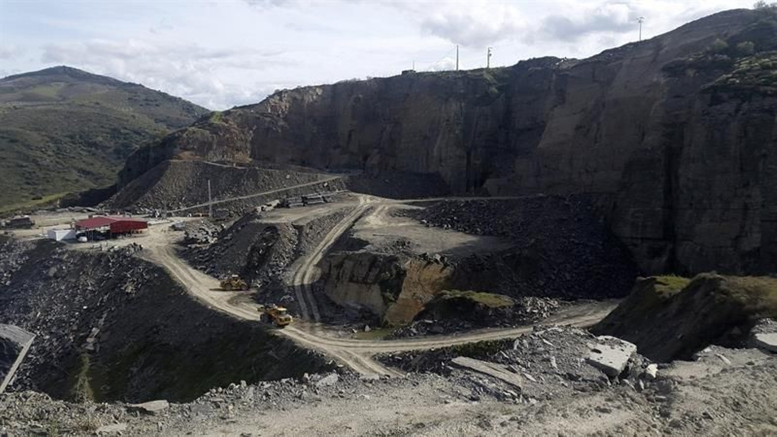 Vista de una cantera de extracción de "xisto", una piedra portuguesa formada hace 500 millones de años.