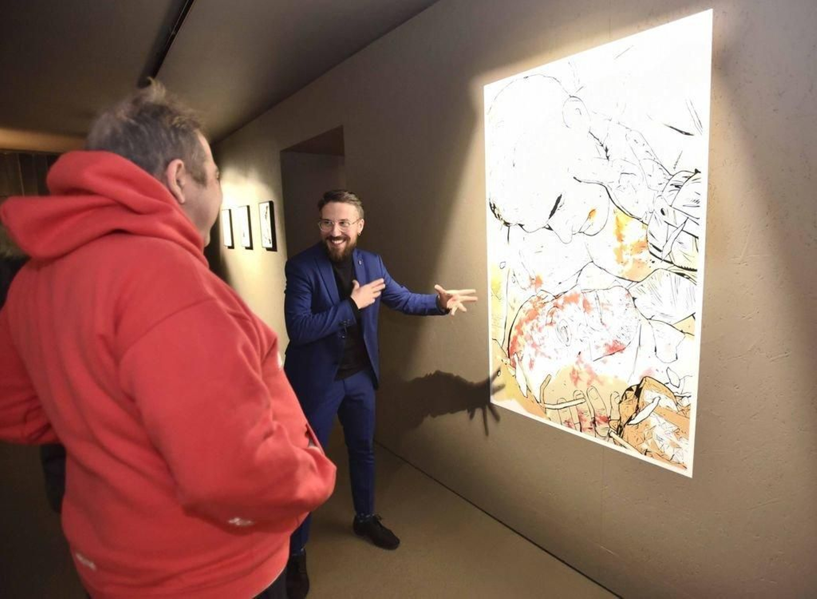 Vítor Nieves, en la inauguración de la exposición sobre ACO.