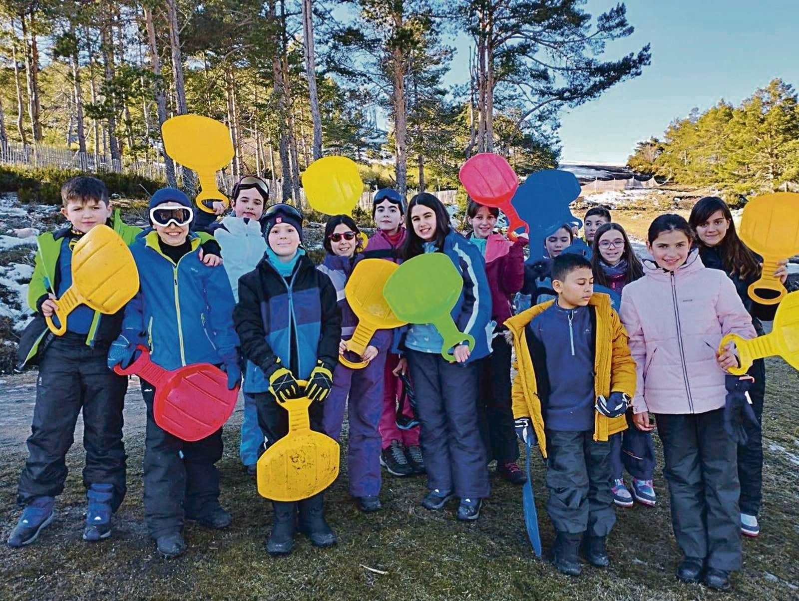 Tamén se divertiron no parque de aventuras.