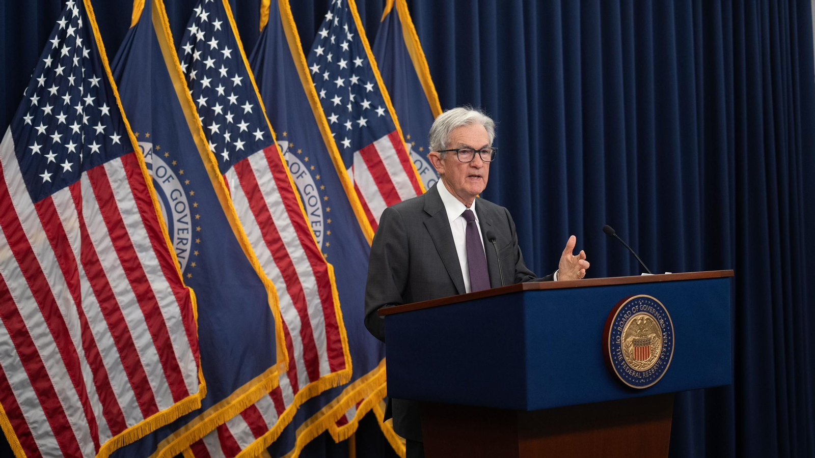 El presidente de la Reserva Federal de Estados Unidos, Jerome Powell