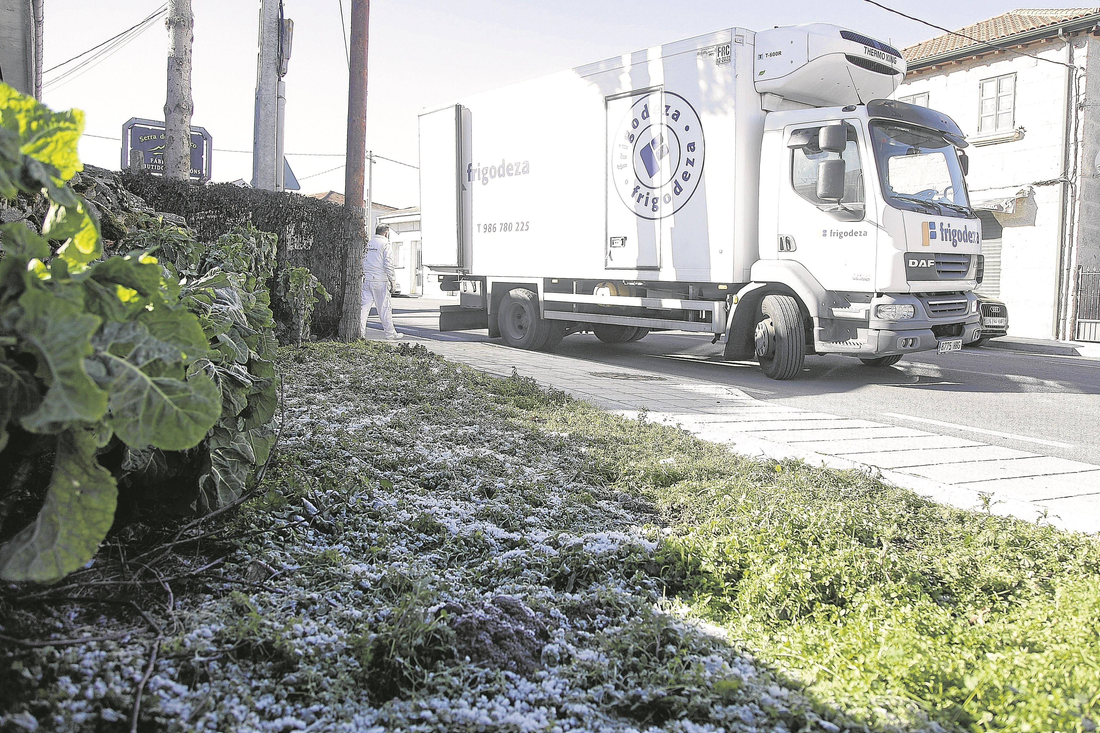 Restos de las heladas que abarcaron Baltar toda la semana. (FOTO: Miguel Ángel)