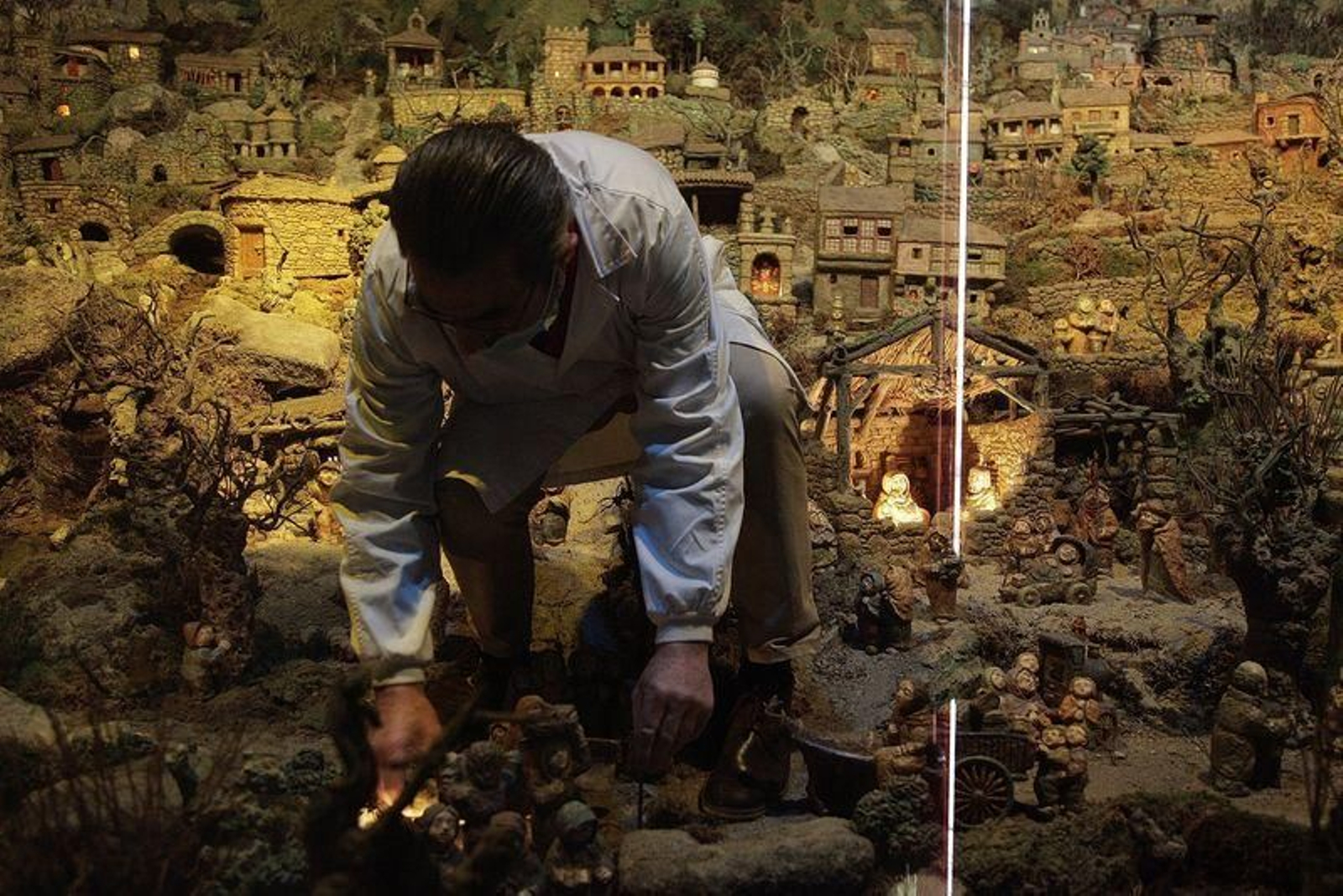 El belén de Baltar, un clásico en Ourense (MIGUEL ÁNGEL)