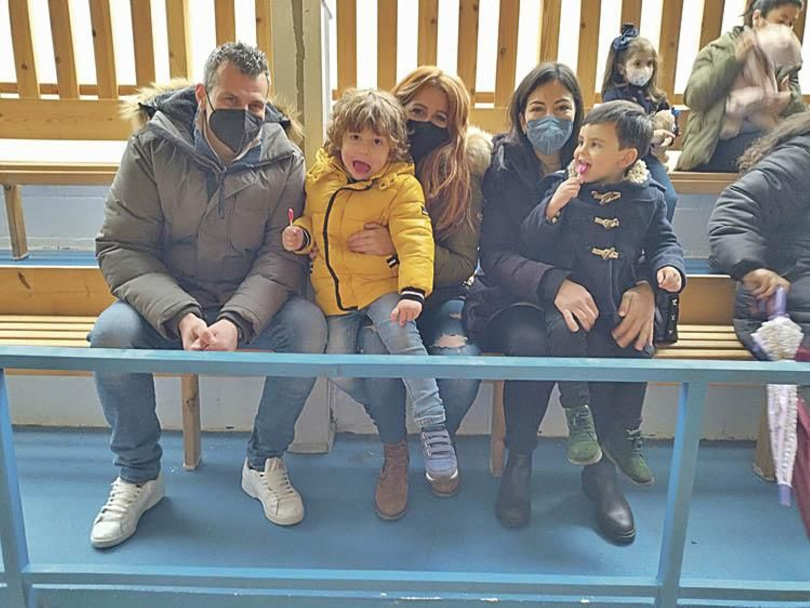 Sixto, Sixto, Reyes, Cristina y Pablo.