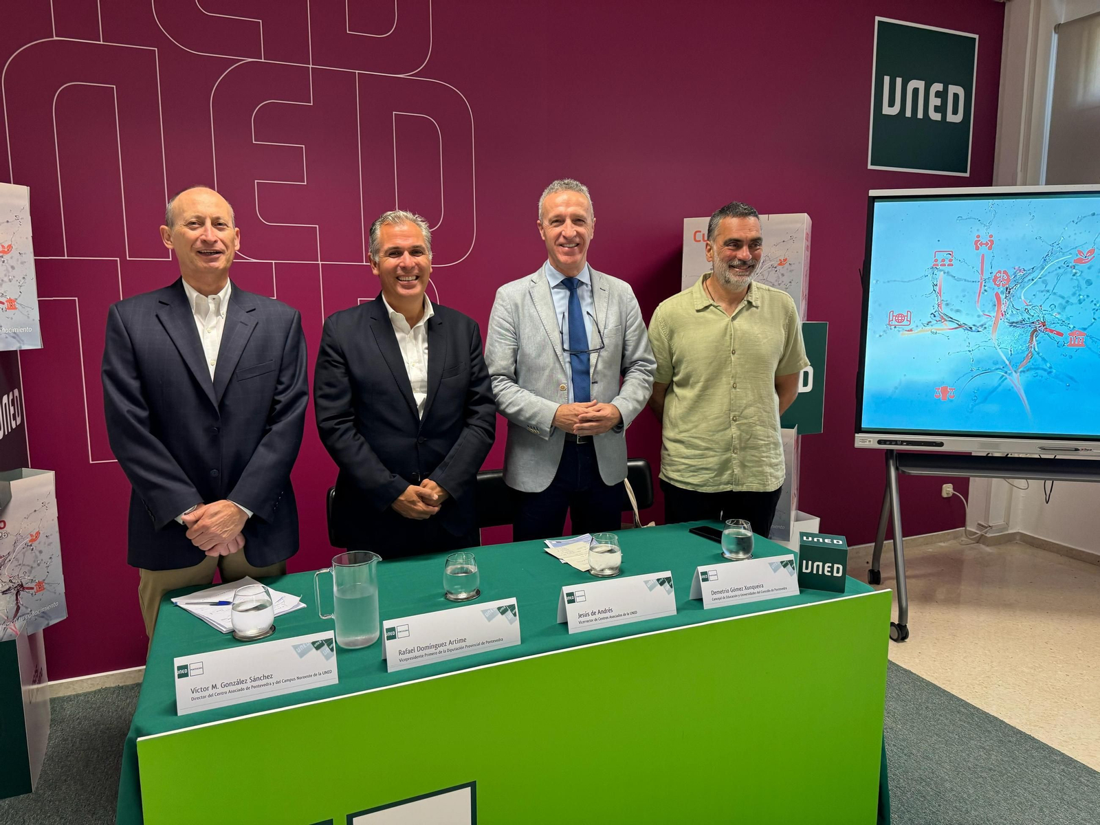 Presentación oficial de los cursos de la UNED en la sede de Pontevedra.