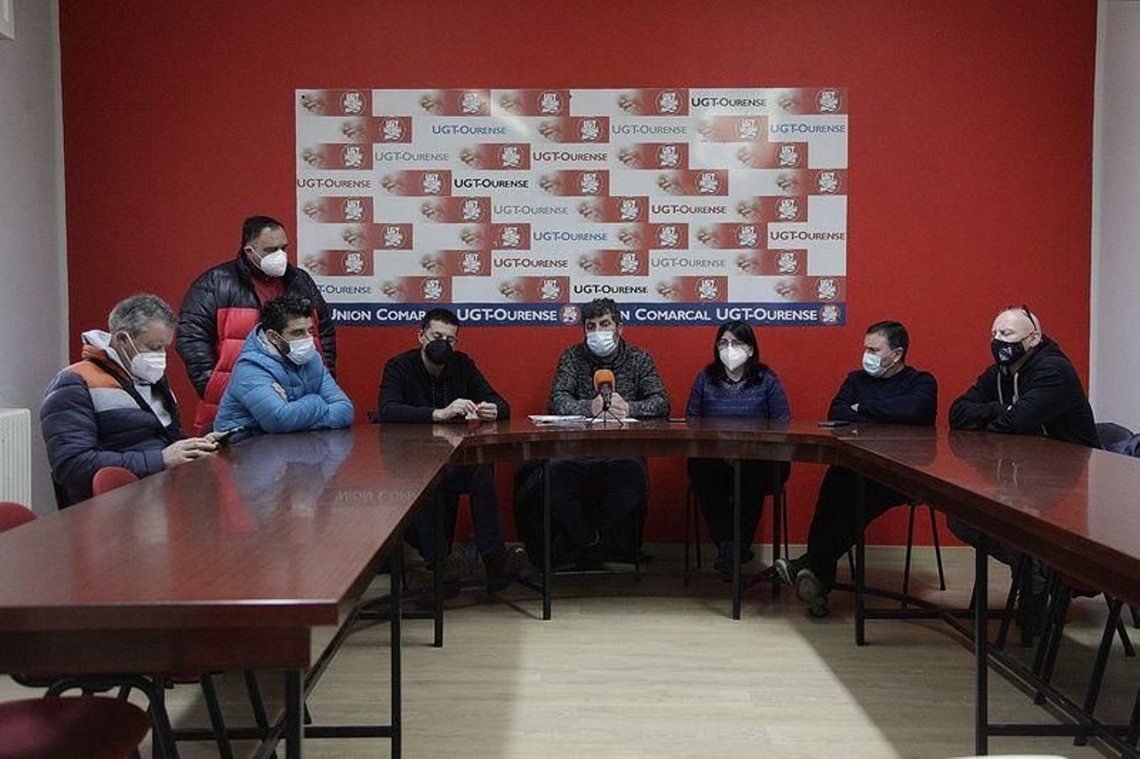 Comité de empresa del servicio de limpiezas de la ciudad. (Foto: Miguel Angel)