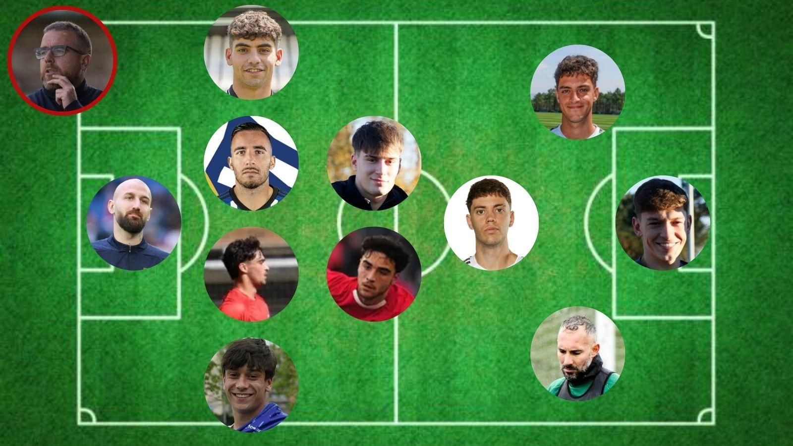 Así sería una selección de futbolistas nacidos en Ourense