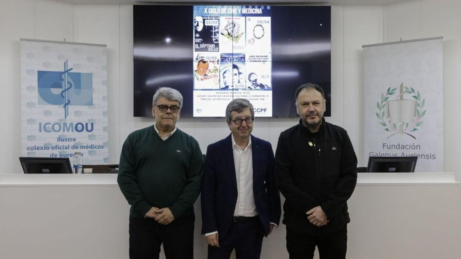 Miguel Abad, José Luis Jiménez y Manuel P. Barbeito.