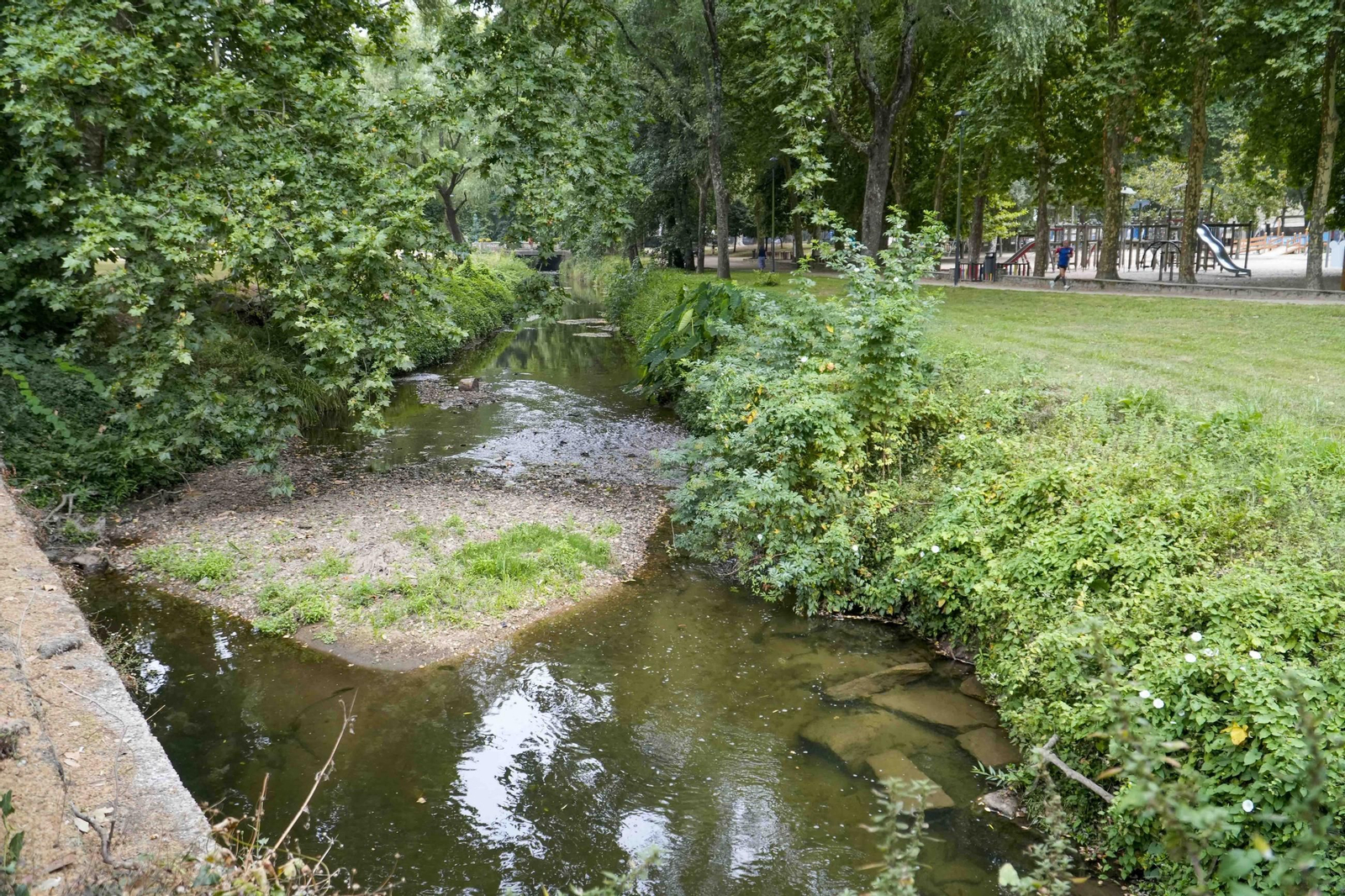 El Lagares, sin apenas agua en Castrelos