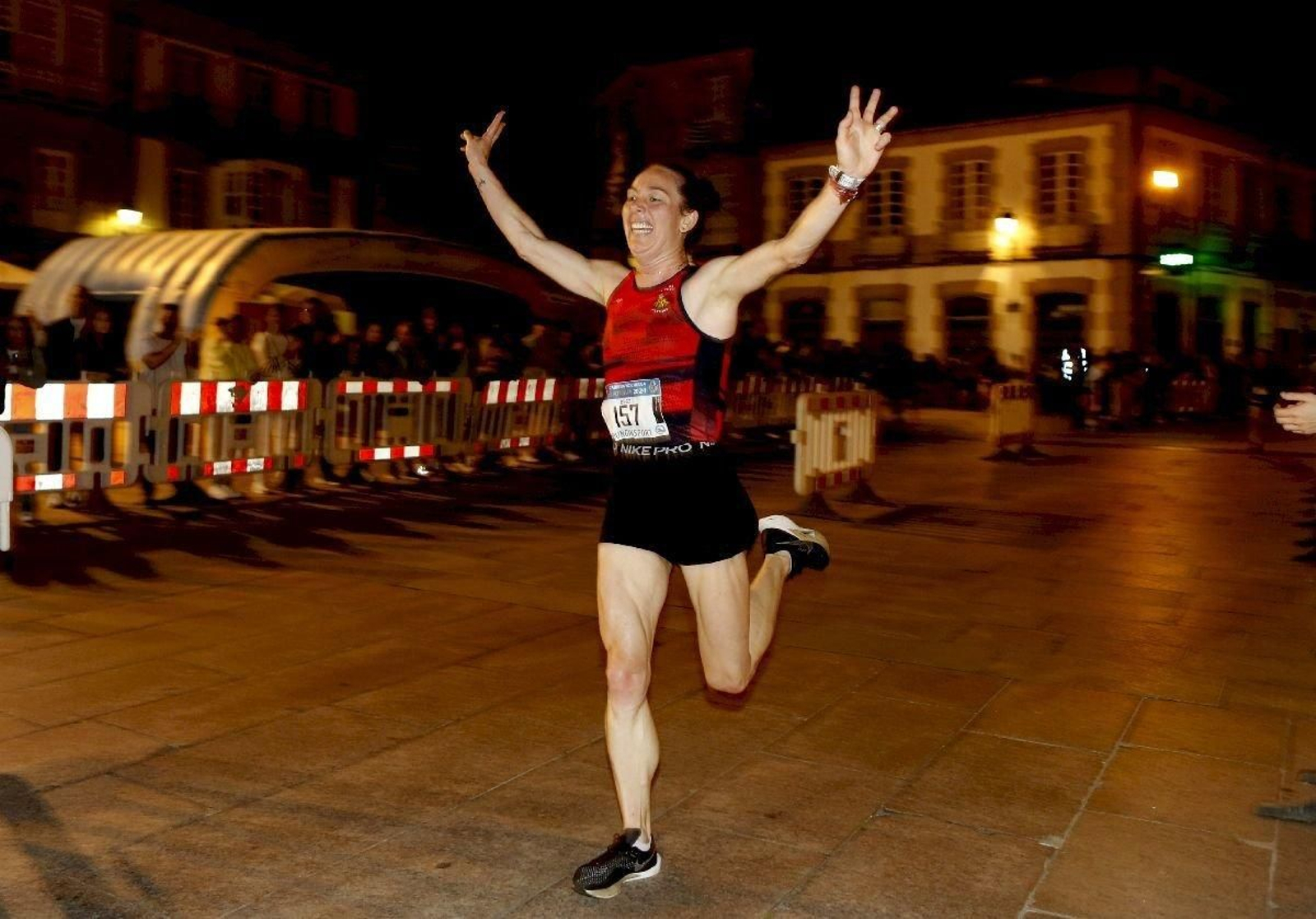 Begoña Domínguez, ganadora de la prueba absoluta en Celanova.