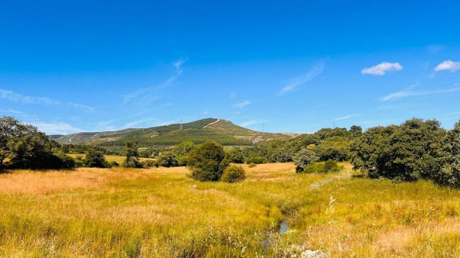 Zona de O Toxal, en A Gudiña, donde se pretendía ubicar la gran planta solar.