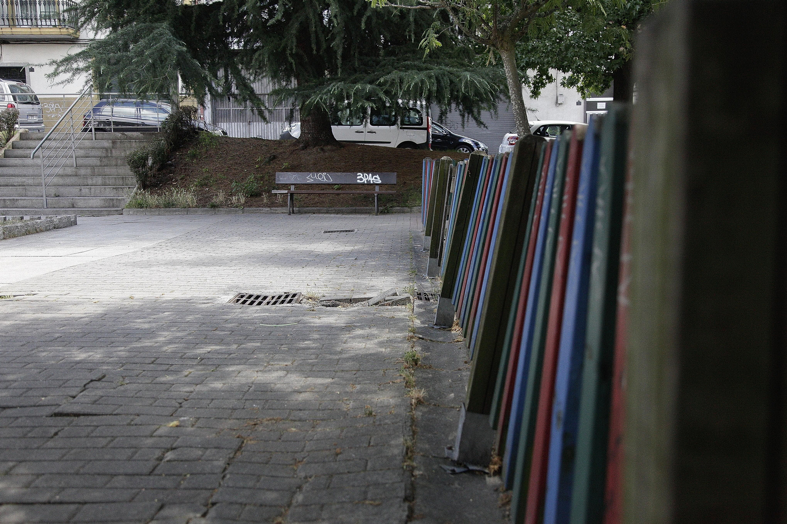 Abandono en el parque de las Zapatillas.