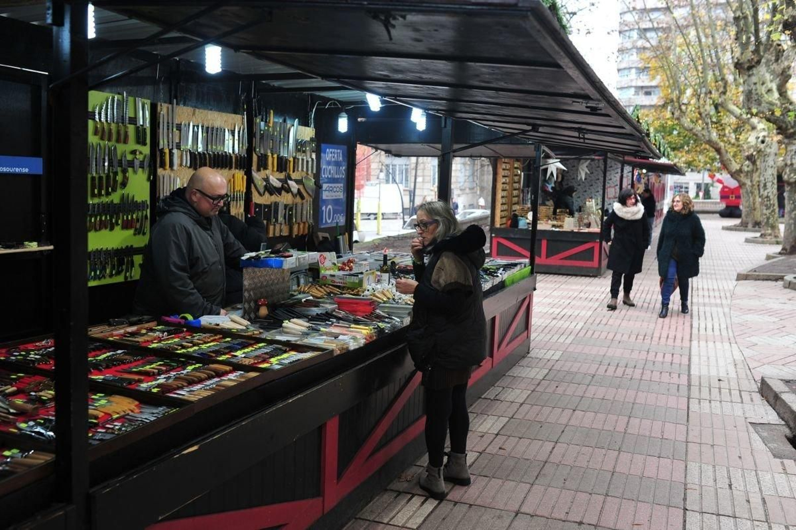 Mercado de Navidad de la capital ourensana.