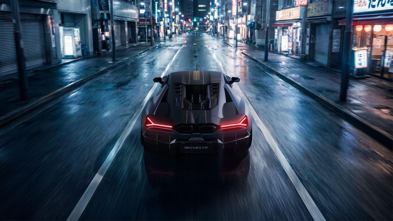 Trasera del Lamborghini Revuelto Impavido