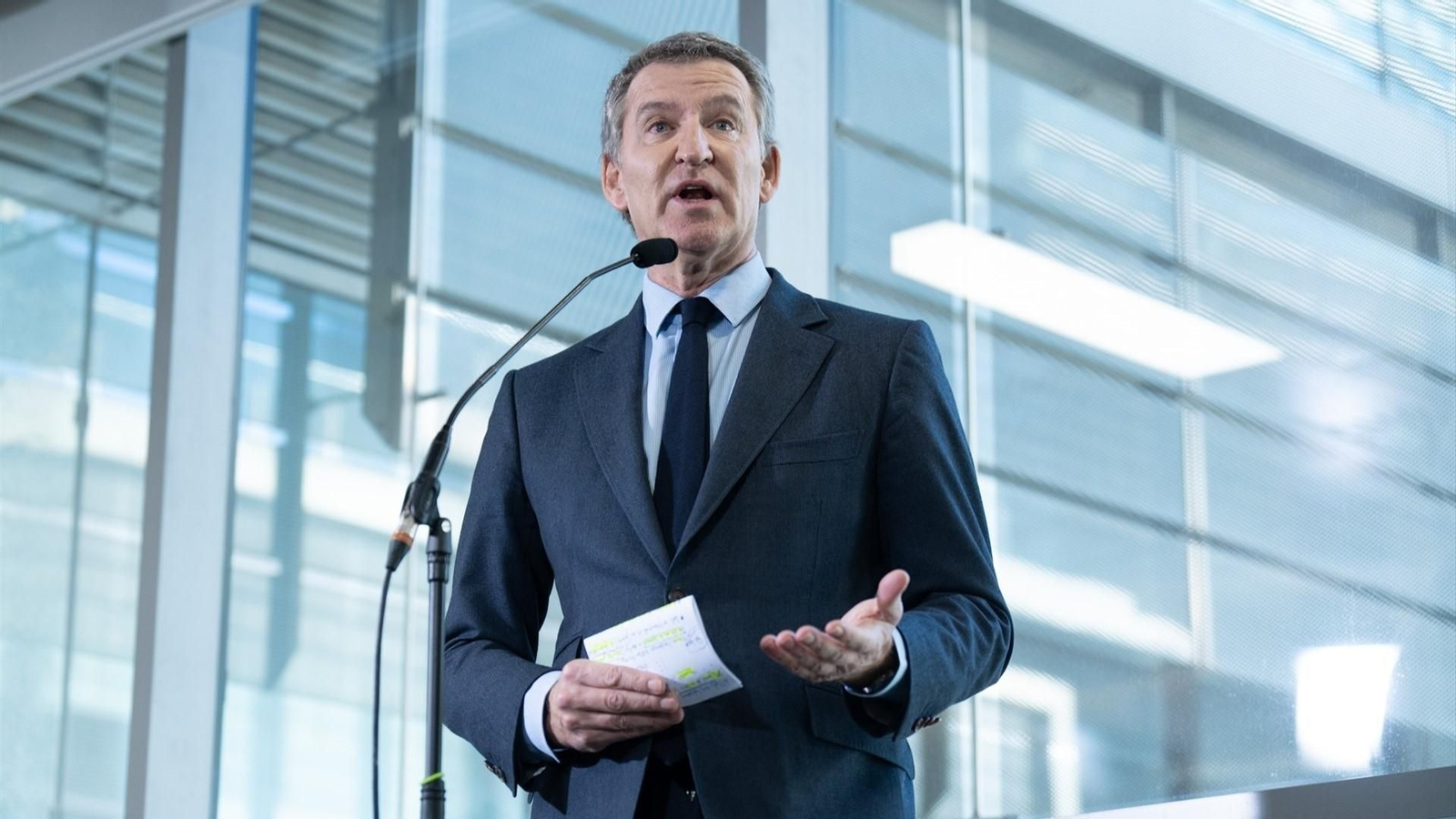 El presidente del PP, Alberto Núñez Feijóo.