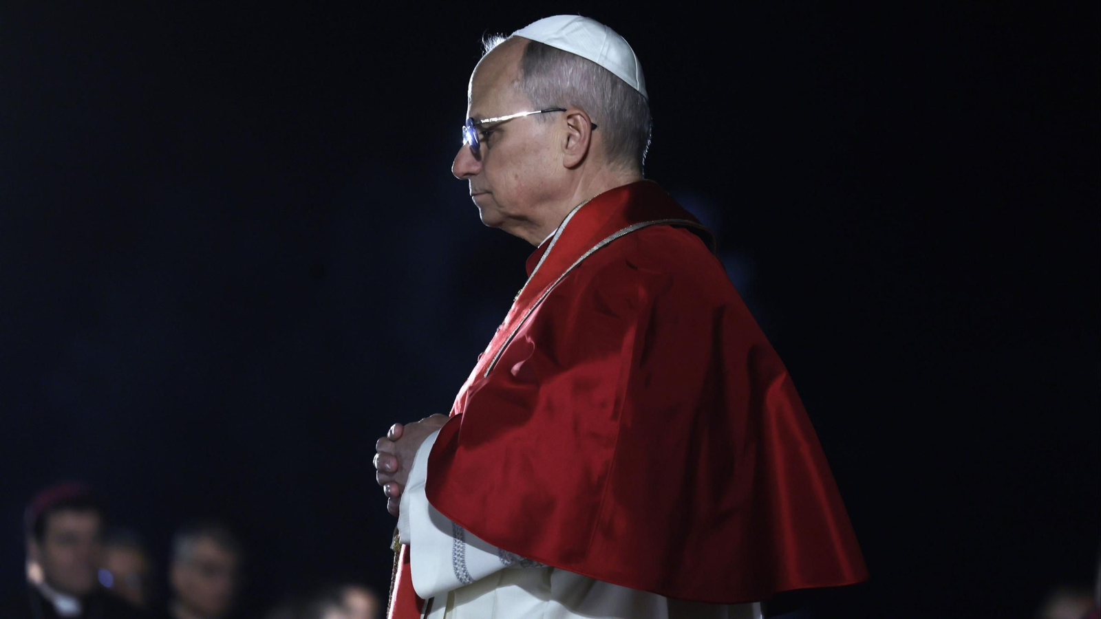 El Papa León XIV en un acto de la Semana Santa.