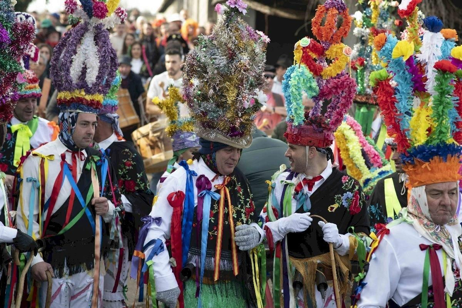 Trabazos (Manzaneda). 27/01/2024. Fuliada da Mourela Pra Acá co Fulión e as Mázcaras en Trabazos, Manzaneda.
Foto: Xesús Fariñas
