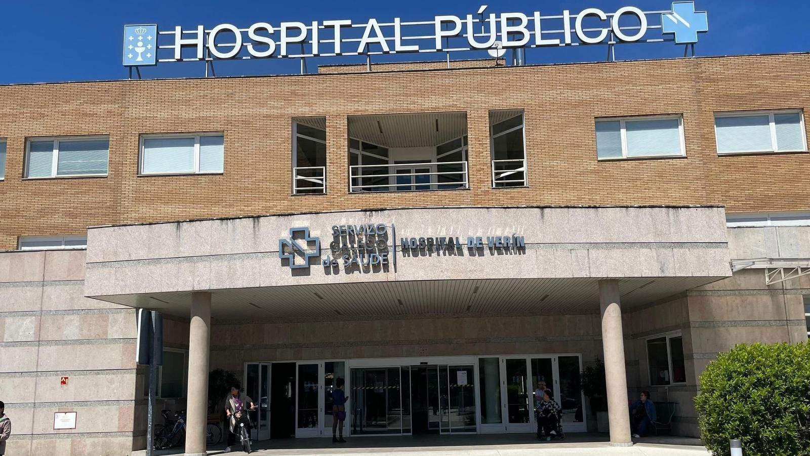 Fachada del Hospital de Verín.