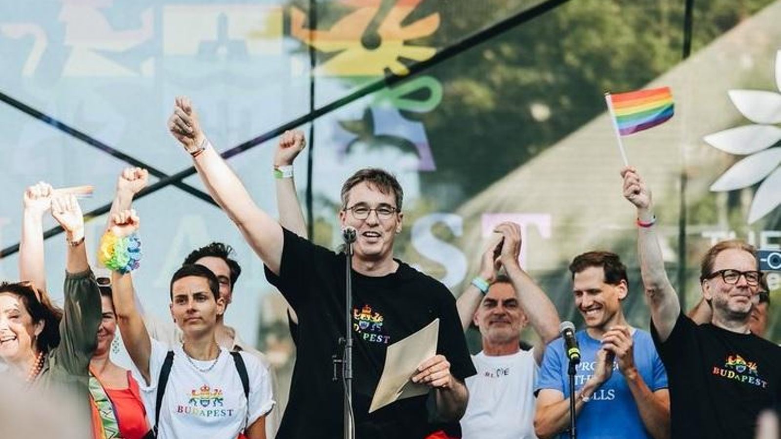 El alcalde de Budapest en la marcha del Orgullo