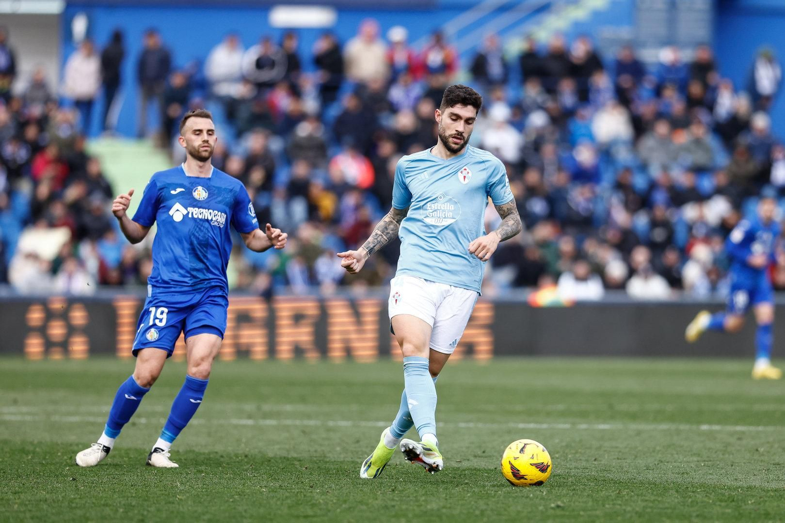Partido entre el Getafe y el Celta.