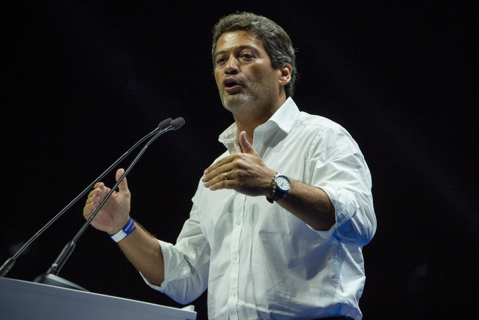 André Ventura, candidato de la formación del ultraderecha Chega