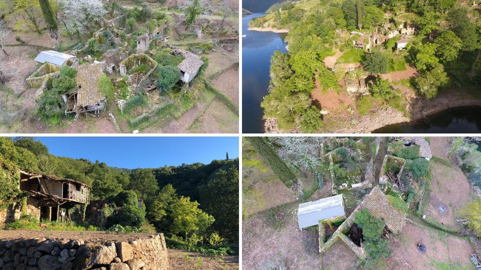 Imágenes de la aldea abandonada