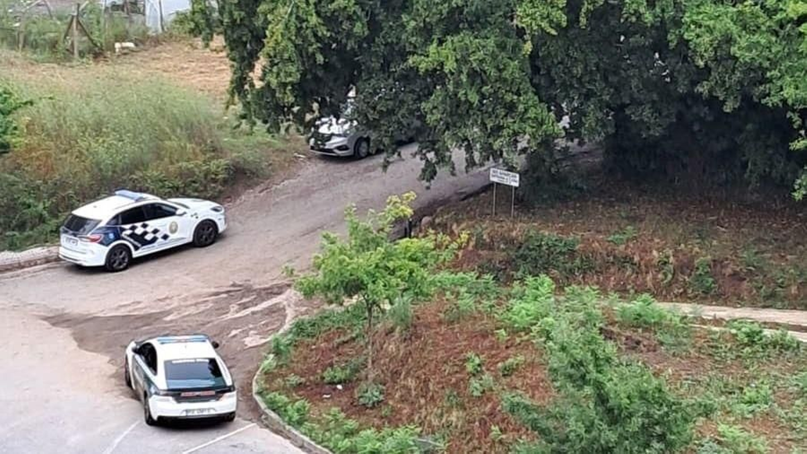 Lugar en el que fue localizado el cuerpo del moañés desaparecido.