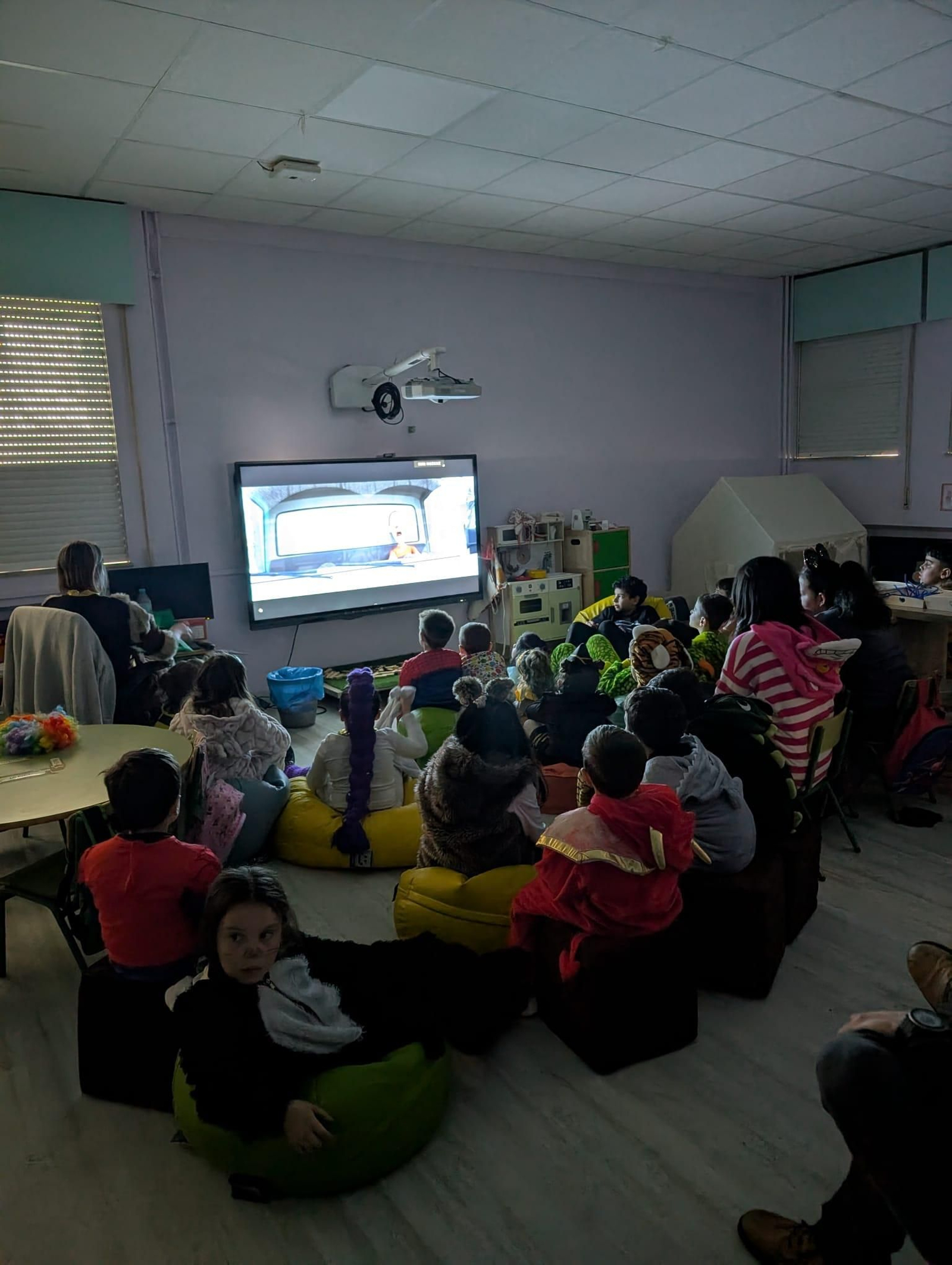 O Entroido no colexio de Sarreaus