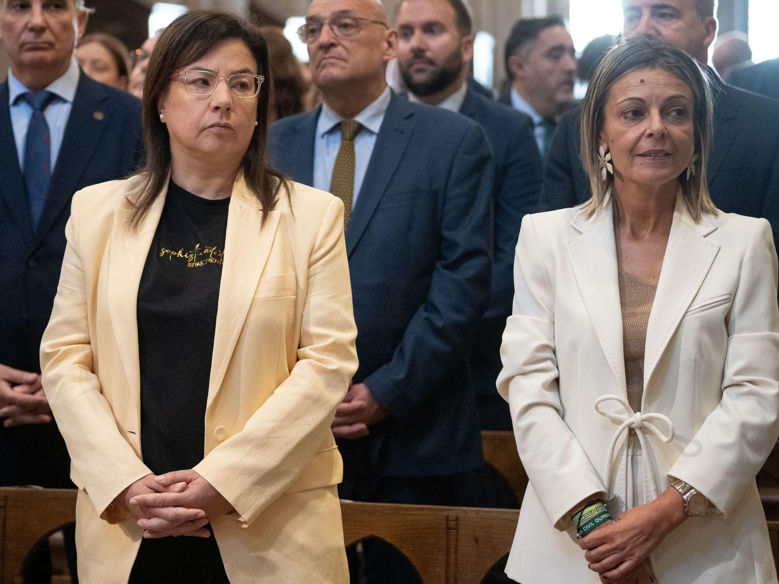 Ana Belén Vázquez y Noelia Pérez durante la festividad del Pilar