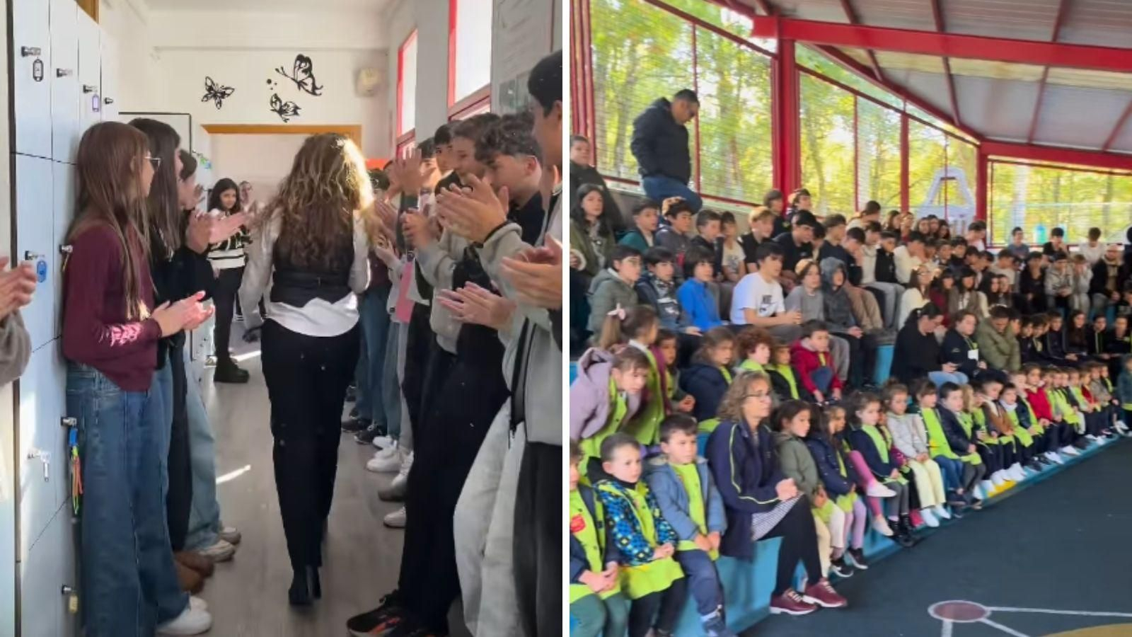 Fragmentos del vídeo de despedida compartido por el colegio