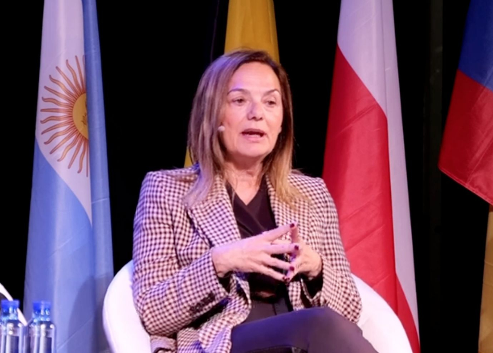 Elena Bernardo, directora general de Ciudadanía Exterior durante su intervención