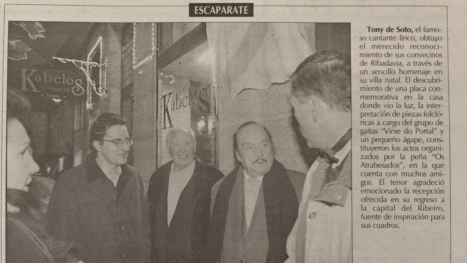 Un recorte de la época.