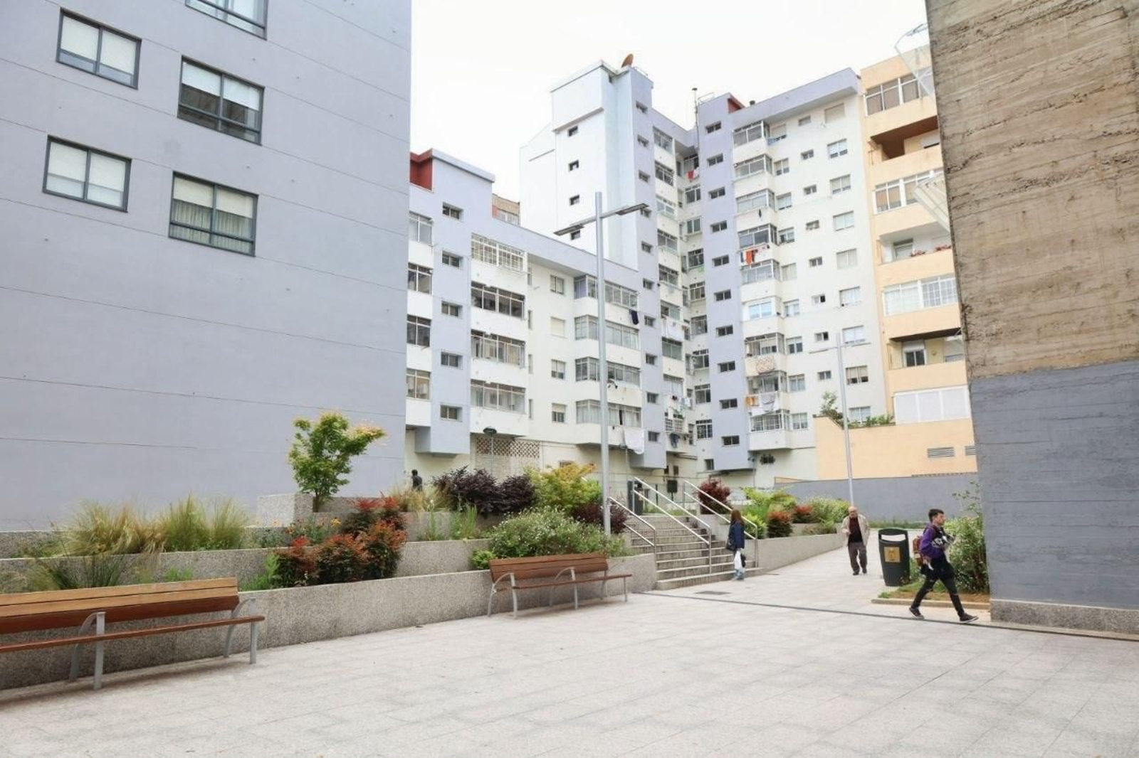 La futura plaza Begoña Caamaño ubicada en O Calvario.