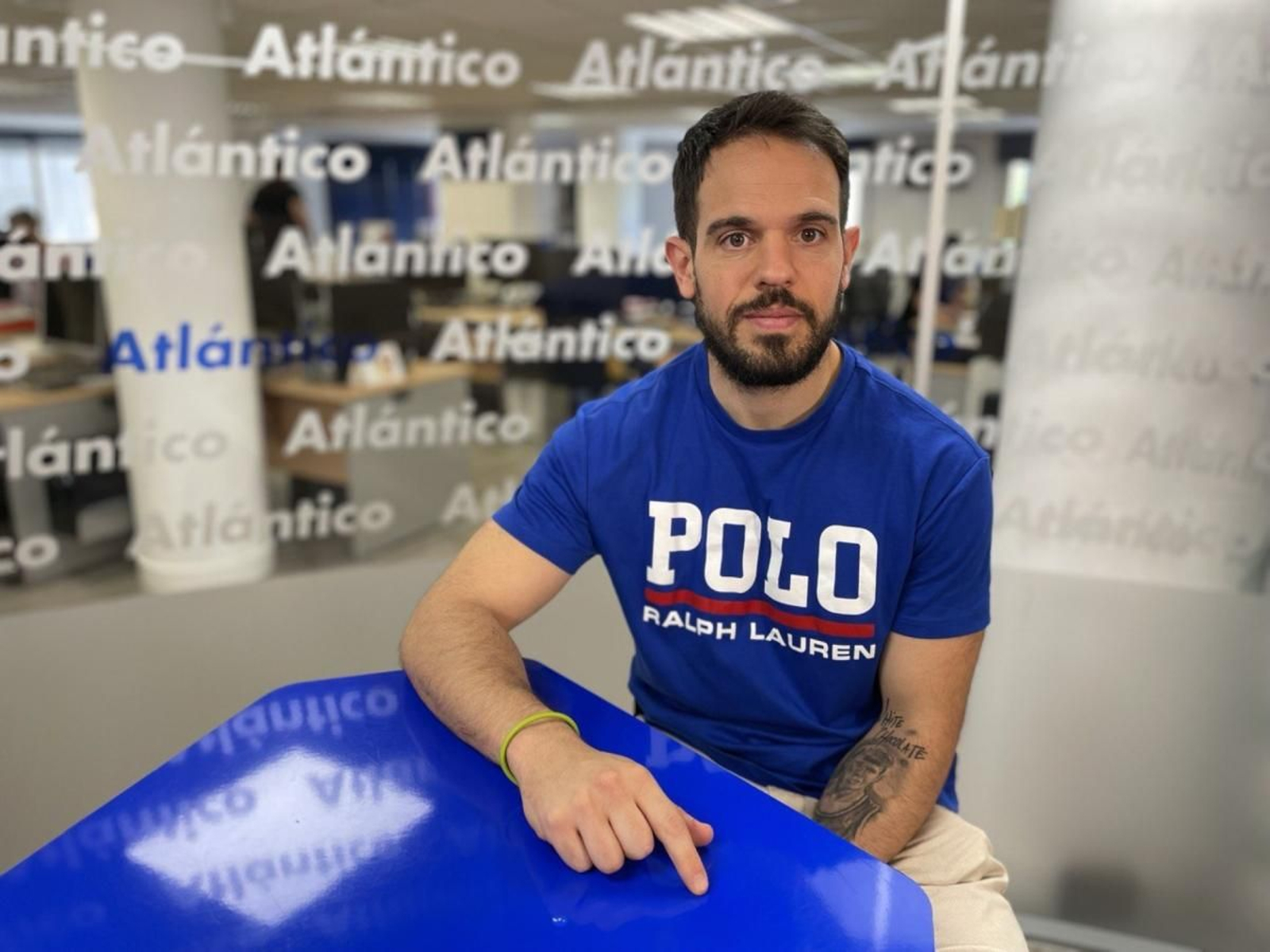 El técnico responsable del ascenso del Sárdoma visitó Atlántico.