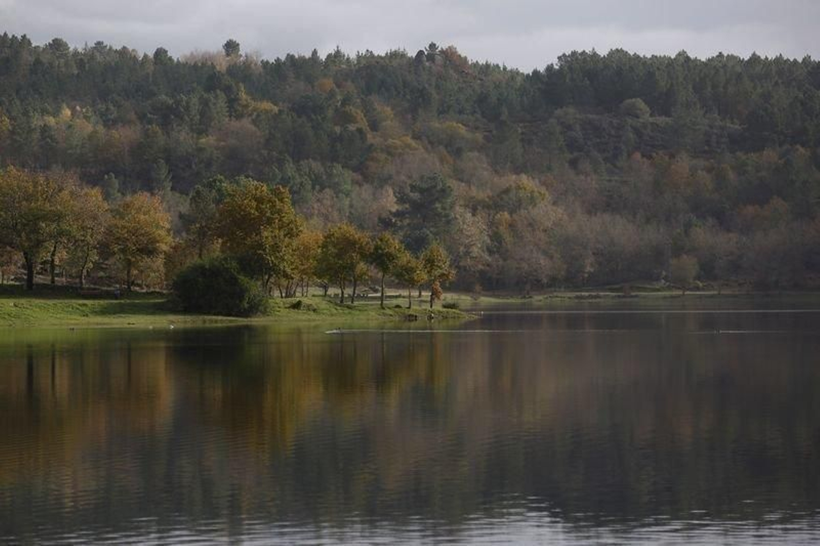 El embalse de Cachamuíña, espacio turístico y seña de identidad de Pereiro de Aguiar (XESÚS FARIÑAS).