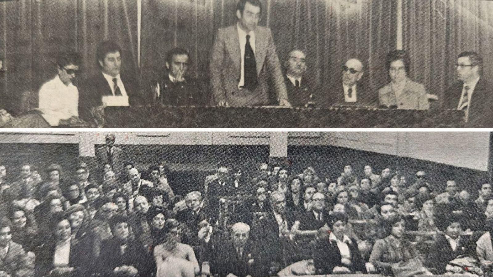 Dos momentos de la Junta General de la Alianza Francesa.