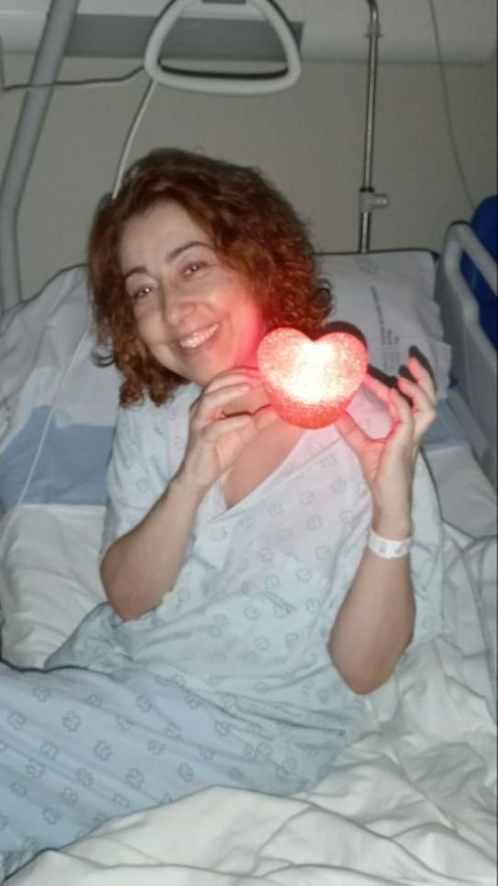 Rosiña, justo antes de entrar a su segundo trasplante