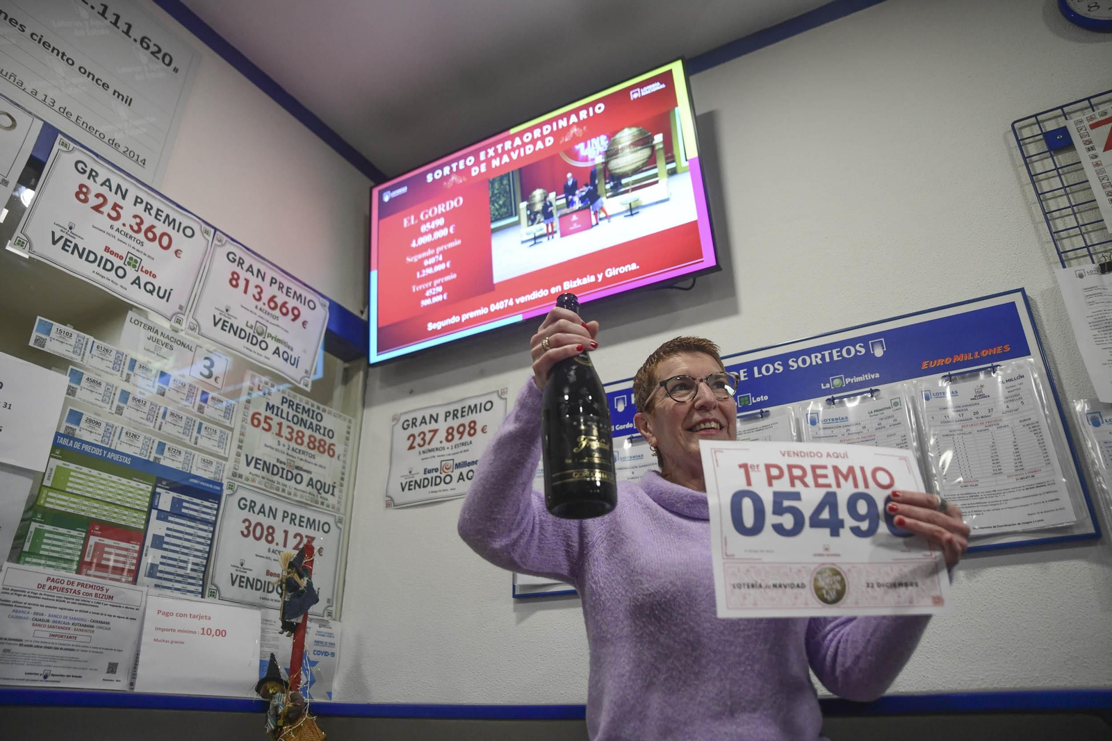 Gordo de Navidad en Noia. PEPE FERRÍN