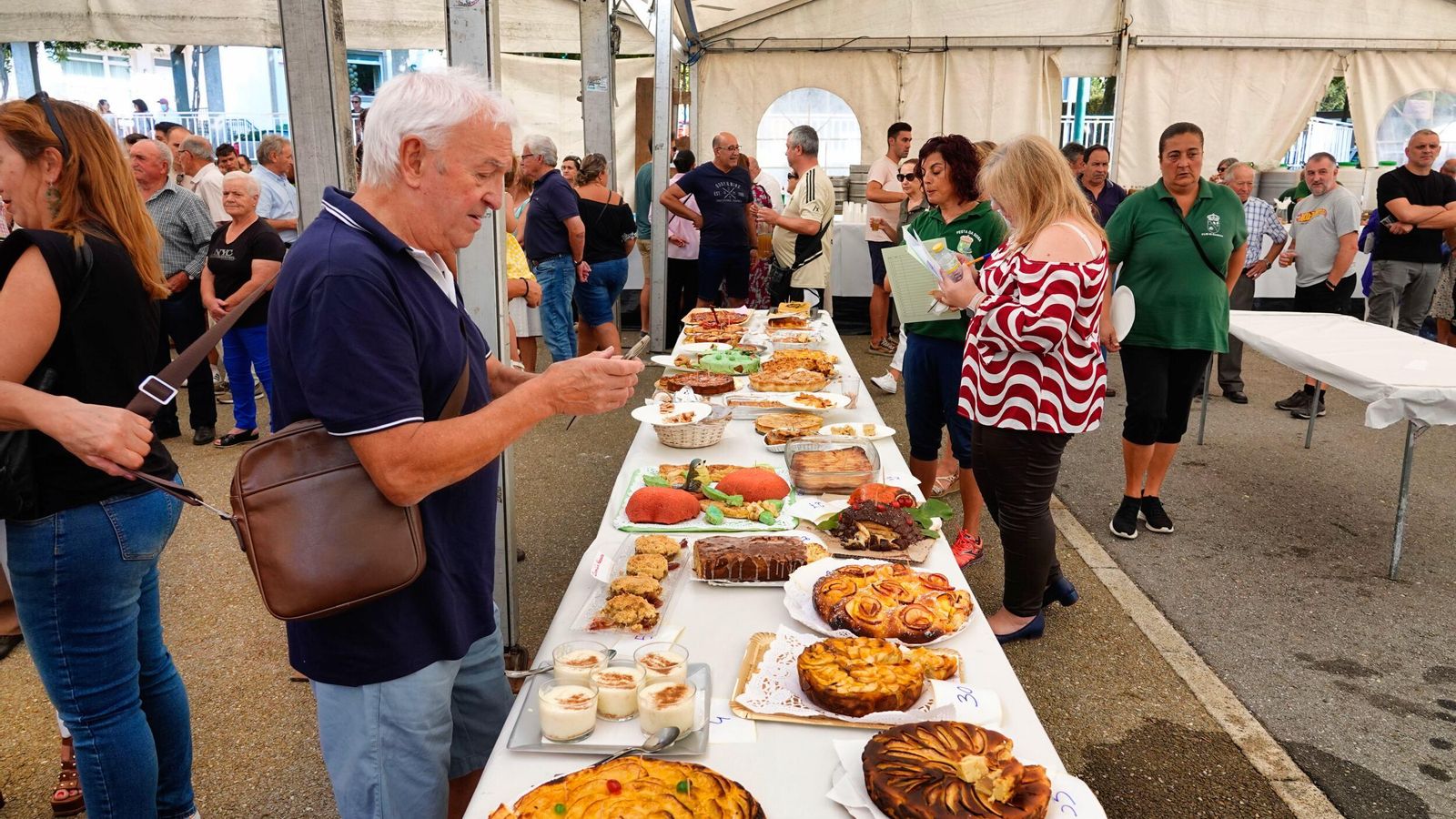El concurso de dulces de manzana, un clásico de la fiesta.