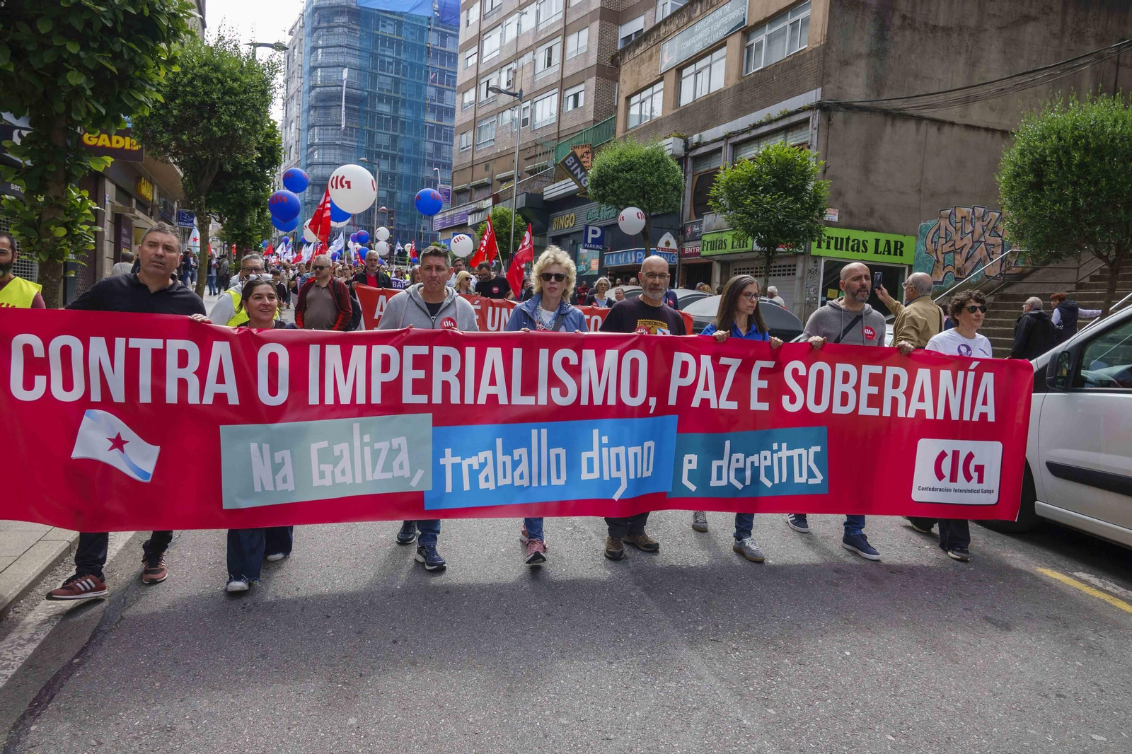 Galería | Jornada de reivindicaciones por el Día del Trabajador en Vigo