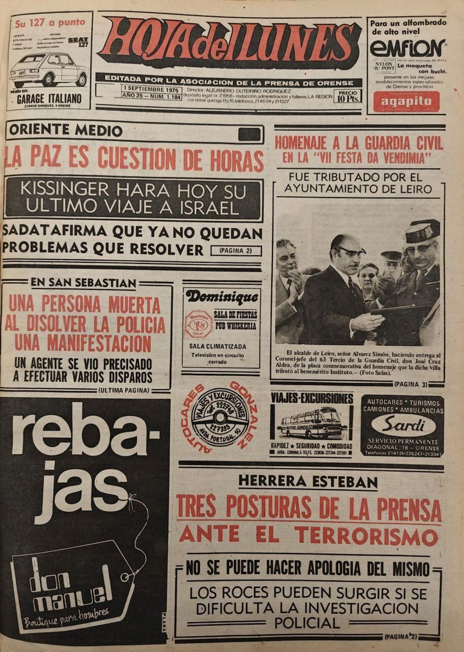 Primera página de 1975