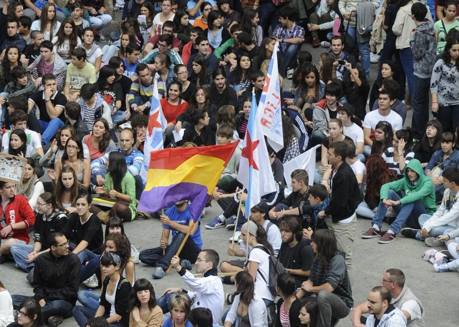 La protesta por los recortes de Educación del octubre de 2012.