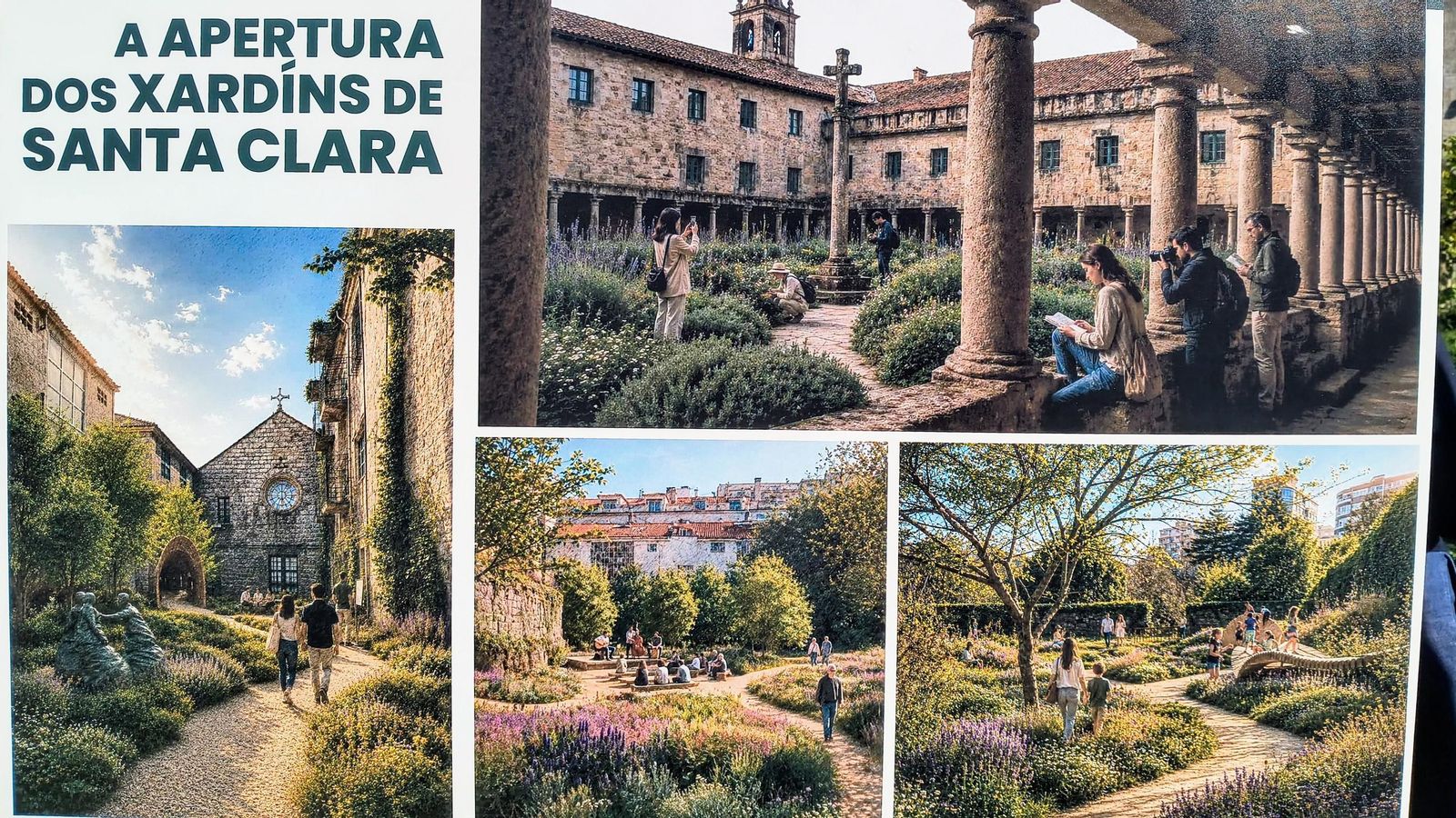 El proyecto de restauración paisajístico de los jardines de Santa Clara.